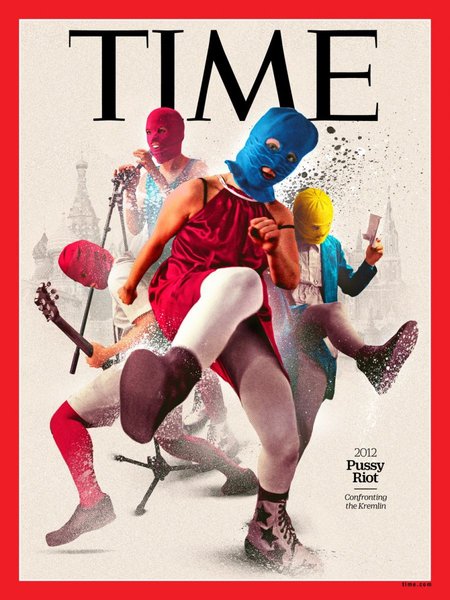 Pussy Riot, Time, журнал, обложка журнала, обложка, 100 женщин, женщины, феминизм