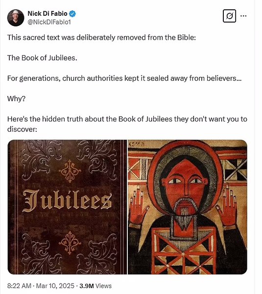 книга юбилеев, древний текст