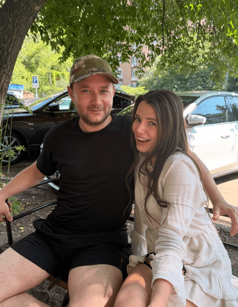 Христина Соловий с братом Евгением