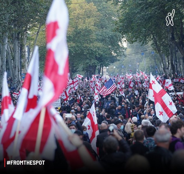 Тбилиси, Саакашвили, протест