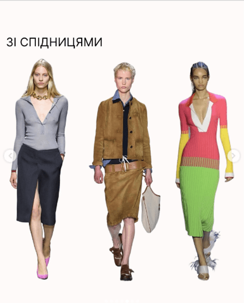 Поло у поєднанні зі спідницями