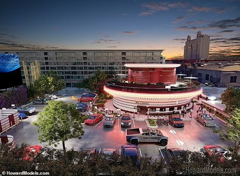 ресторан илона маска, ресторан тесла