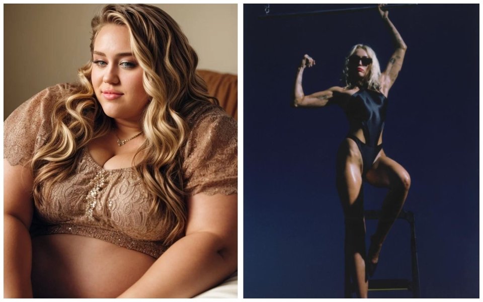 Майлі Сайрус набрала зайвих кілограмів Майлі Сайрус набрала зайвих кілограмів