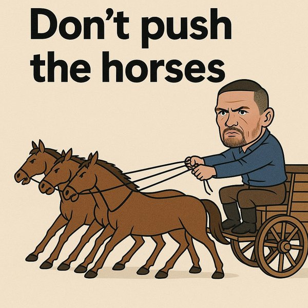 don't push the horses
