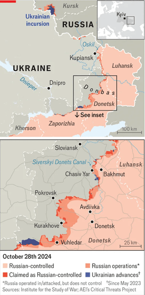 Наступление ВС РФ, карта боевых действий, наступление РФ, наступление России