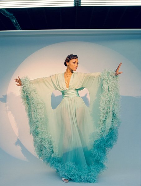 Зои Салдана, фотосессия, Flaunt Magazine