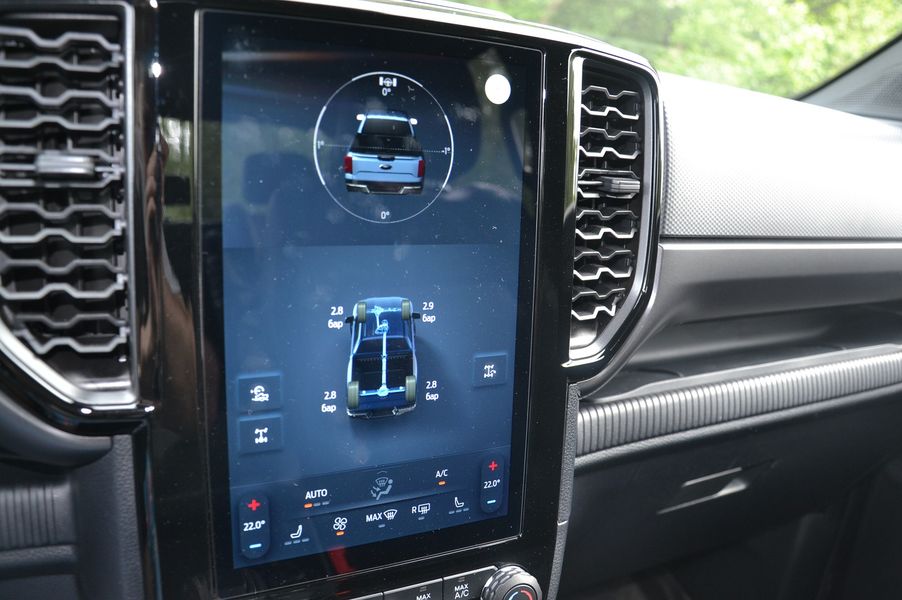 дисплей Ford Ranger, новый Ford Ranger, пикап Ford, Ford Ranger 2024