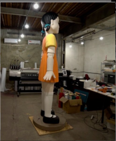 игра в кальмара, Донецк, статуя куклы