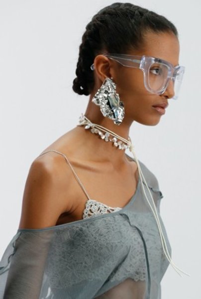 очки полумесяцы, тренды очков, оправы, мода на очки