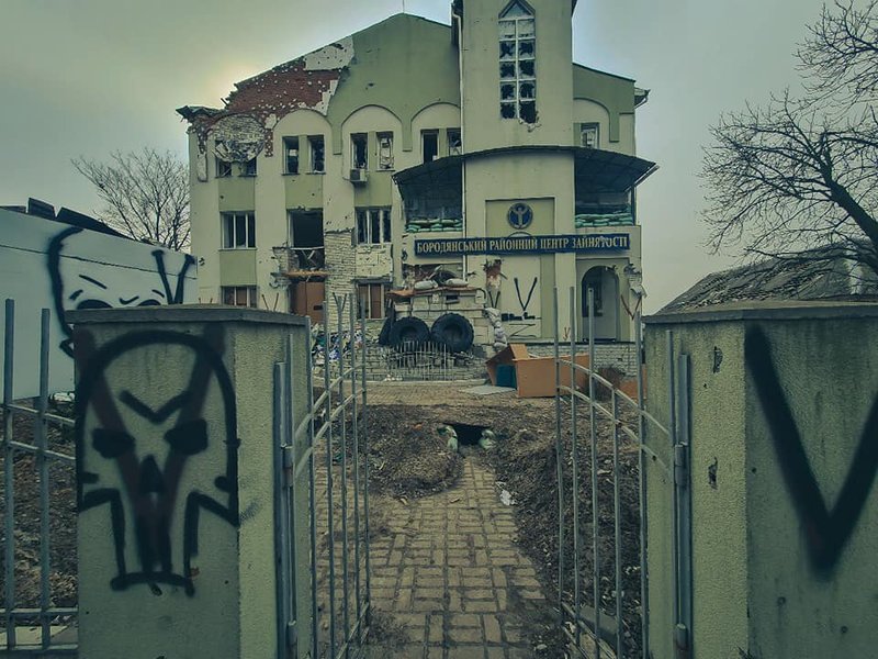 Разрушенная Бородянка, преступления российских солдат