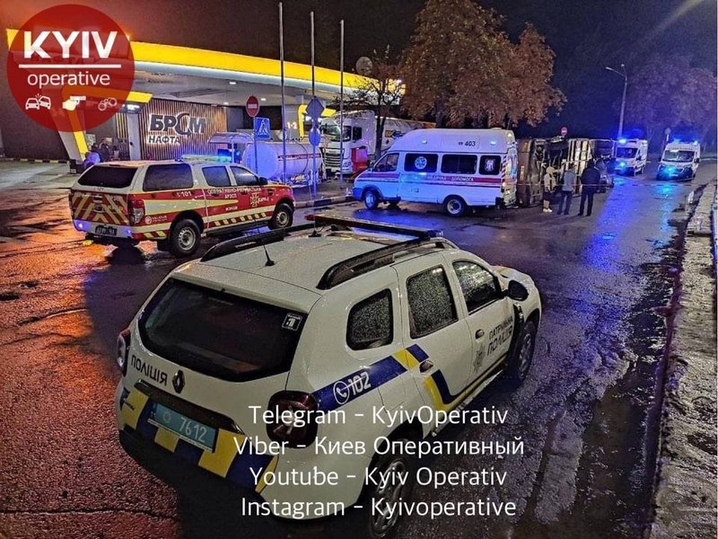 Киев, автобус, скорая,