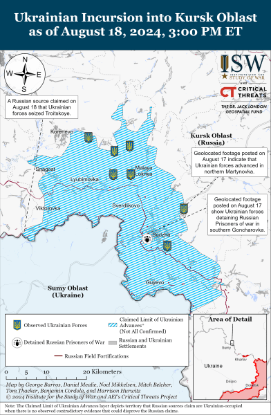 Карта Курської області