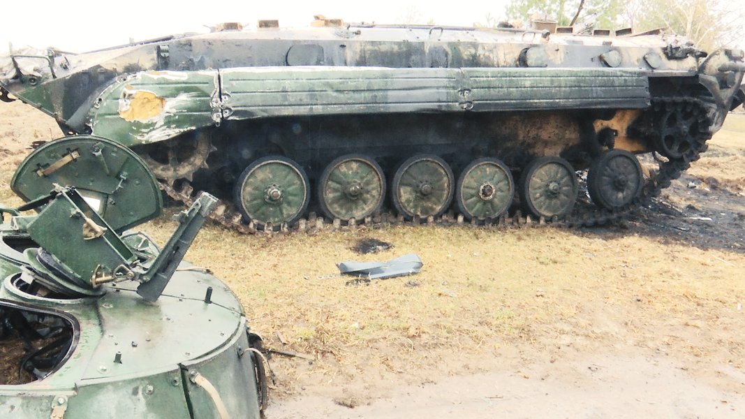 Разбитая российская техника оккупантов