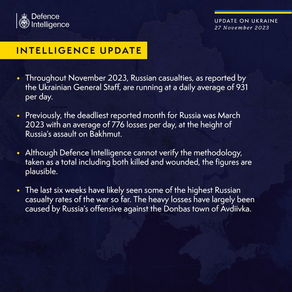 потери, ВС РФ, британская разведка, война РФ против Украины, российские оккупанты, Авдеевка