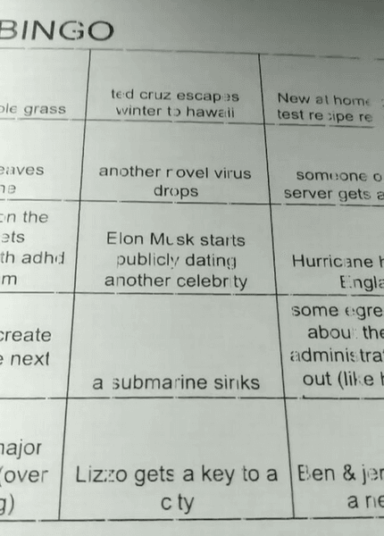 Предсказание, игра, лото, Бинго, будущее, Илон Маск, катастрофа, подлодка,