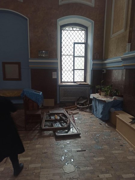 Успенський собор у Харкові. Обстріли