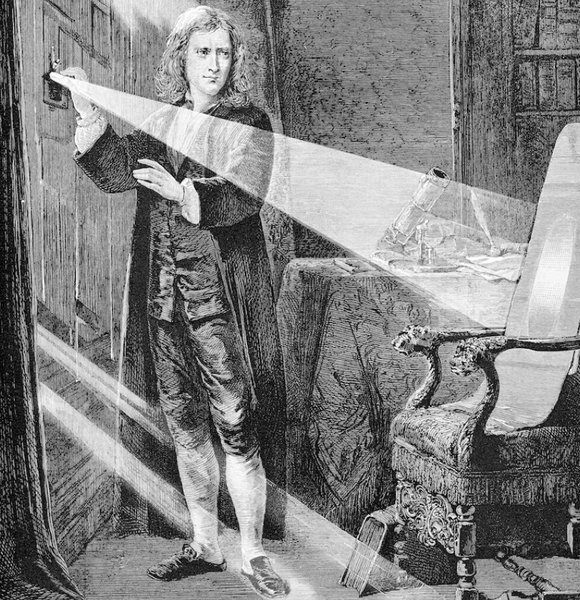 исаак ньютон, свет