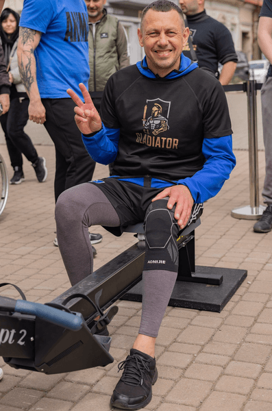 Ветеран Александр Усенко с ранением, полученным на войне