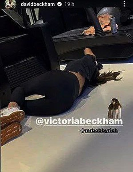 Виктория Бекхэм занимается спортом фото