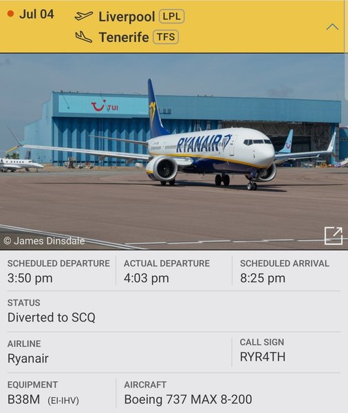 Инцидент в самолете, рейс, Британия, Тенерифе, посадка, самолет, Boeing