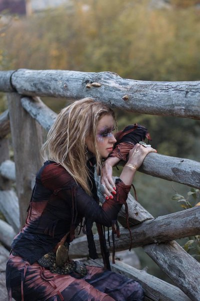 Наталья Поклонская, Поклонская скандал, Поклонская Хэллоуин 2024, забор, фото