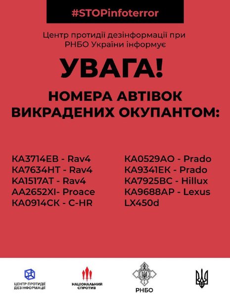 ДРГ, диверсанты, российские диверсанты, угон авто, Toyota RAV4, Toyota C-HR, Toyota Land Cruiser Prado