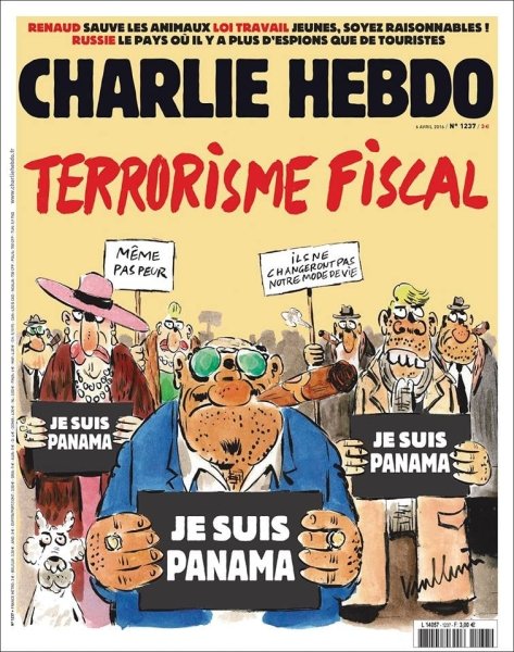 Же суи Несколько лет назад, известный французский сатирический журнал Charlie Hebdo, вышел с обложкой, посвященной "панамскому досье".