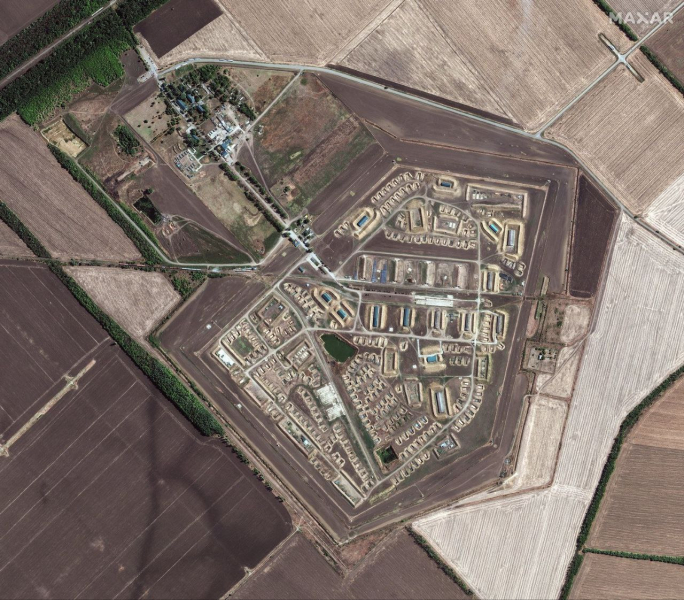 панорама складів у Тихорецьку до влучання Удар по РФ, Тихорецьк, Краснодар, склади