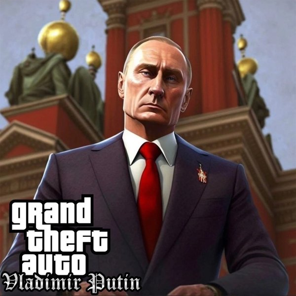 президент Росії, Володимир Путін, Midjourney, GTA