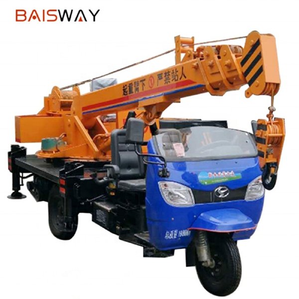 Самый маленький кран, китайский автокран, автокран мотоцикл, Baisway BWQY-3