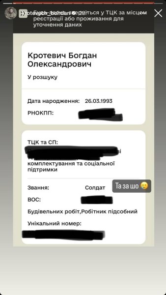 Допис Богдана Кротевича