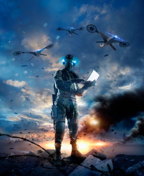 искусственный интеллект в армии, рой дронов