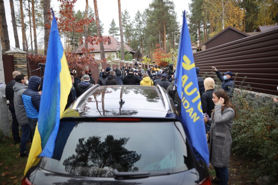 КСУ, акция, виселица, тупицкий, дом, националисты, активисты, драка, потасовка