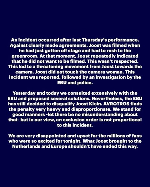 Євробачення 2024, Євробачення гранд-фінал, Йонс Кляйн