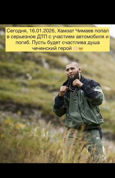 У ДТП із сином Кадирова потрапив боєць змішаних єдиноборств Хамзат Чимаєв