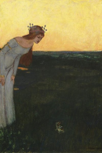 Украденная картина из Немецкого музея, Сказка о принце-лягушонке, оригинал картины,Ю картина, заменил подделкой, продал на аукционе, украл картину