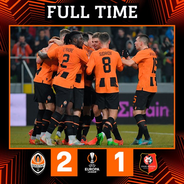 результат матча Шахтер Ренн