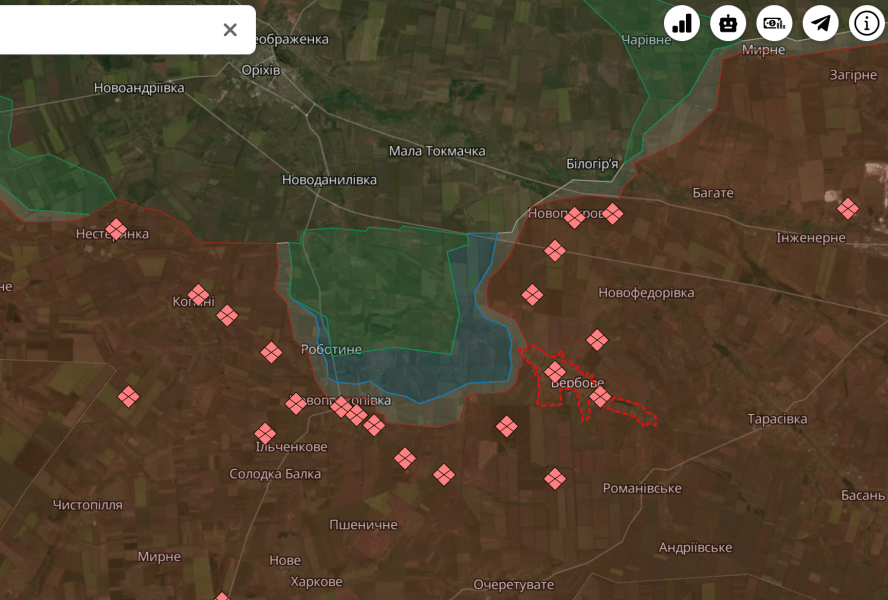 Ситуація на фронті 23 вересня 2023 року війна РФ проти України, контрнаступ, ЗСУ, російське вторгнення, ЗС РФ, Вербове, Запорізька область