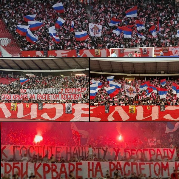 Банери фанатів "Црвени Звезди"