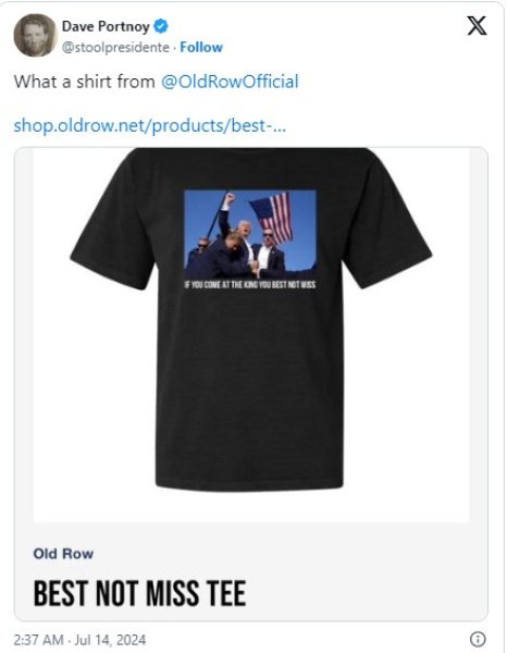 футболки 1 Трамп замах на Трампа футболки