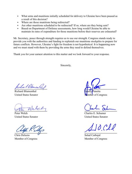 обращение Конгресса США