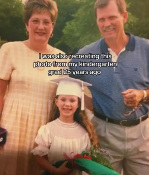 Мама зробила фото своєї дочки з родичами, прабабусею і прадідусем, а потім побачила щось незвичне