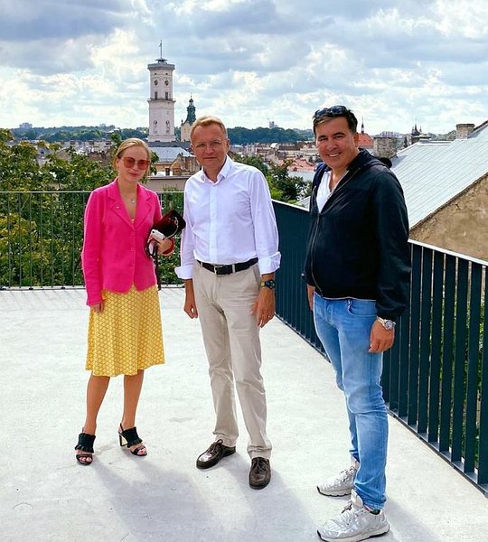 Ліза Ясько і Саакашвілі у Львові