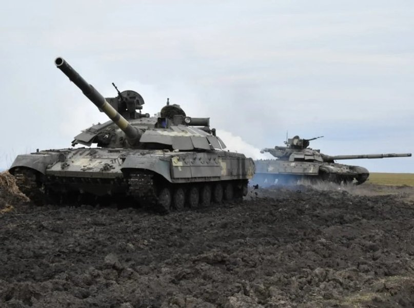 танки, ВСУ, Крым, учебные стрельбы,