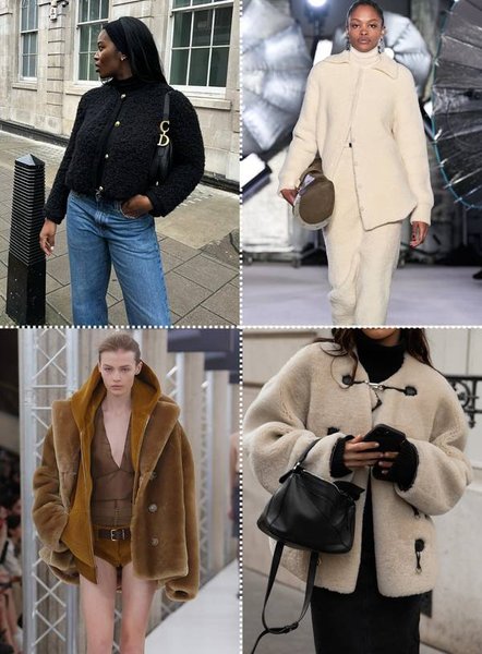 куртки з короткої вовни, модні тренди 2023, осінь 2023