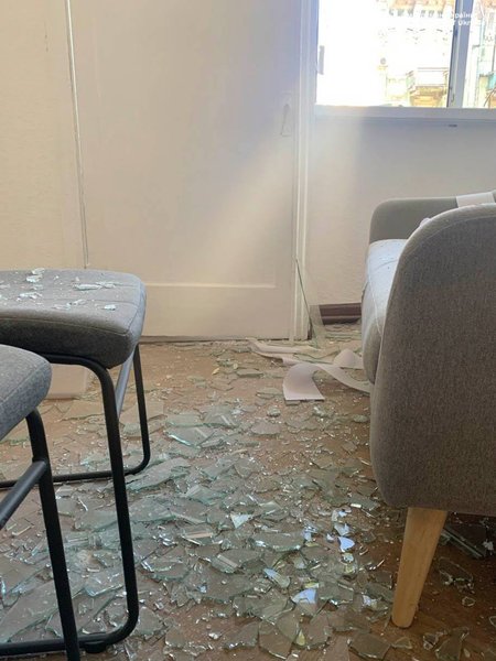 Последствия обстрела офиса омбудсмена в Одессе