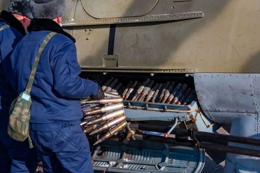 Російські військові на навчаннях