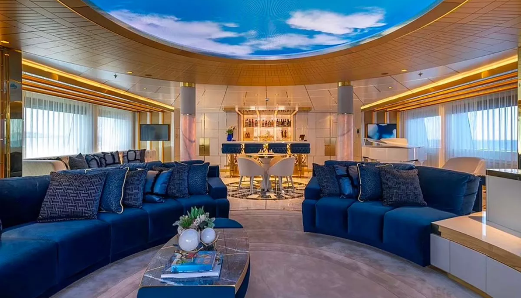 Суперяхта, яхта, Леона Суперяхта, яхта, Леона, плавателен съд, кораб, луксозна яхта, скъпа яхта, много лукс, вътрешен басейн, злато, дизайн, интериор