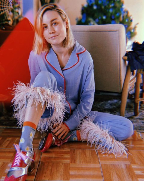 бри ларсон, фото, актриса, пижама, Sleeper