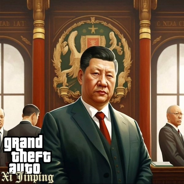 лідер китаю, сі цзіньпін, Midjourney, GTA